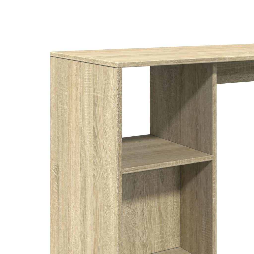 Τραπέζι Κονσόλα με Ράφι Sonoma Δρυς 124x46x103,5 εκ Επεξ. Ξύλο - Pakobazaar
