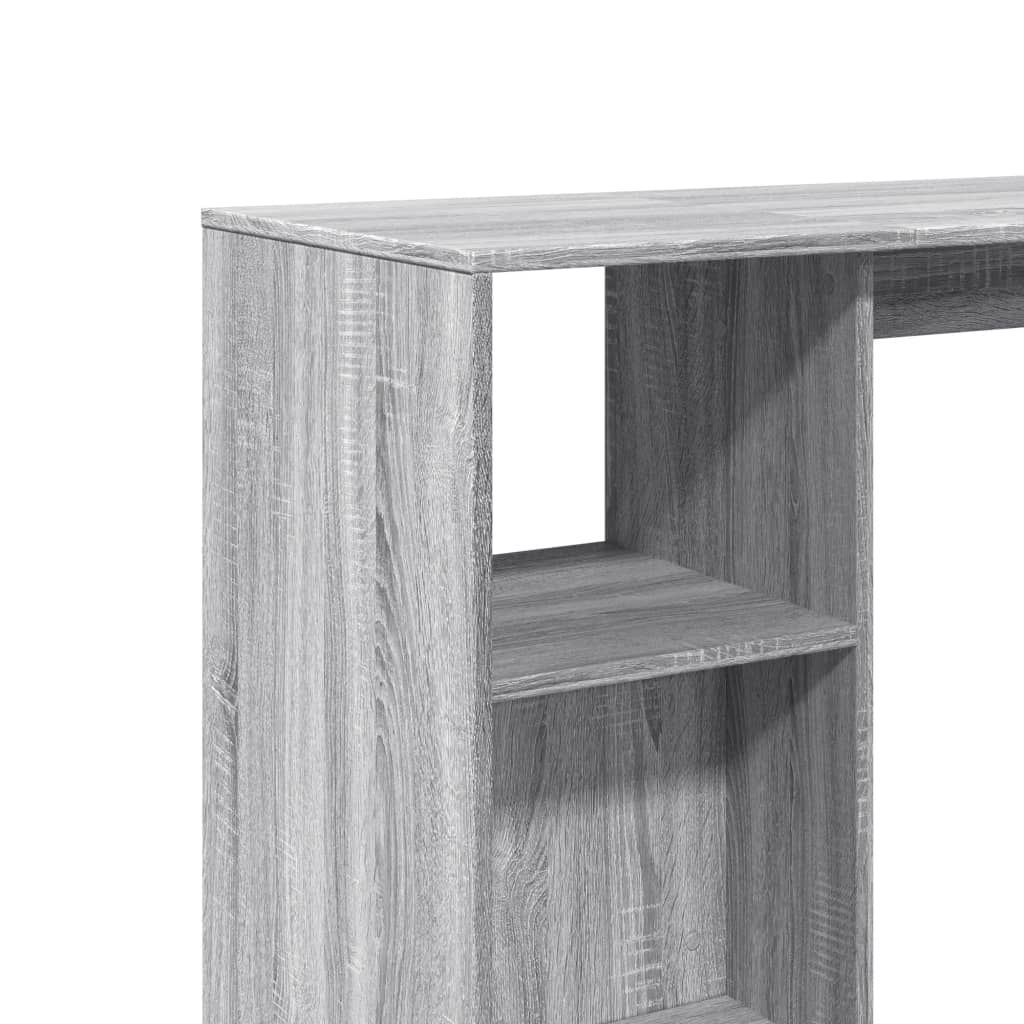 Τραπέζι Κονσόλα Γκρι Sonoma 124x46x103,5 εκ. από Επεξεργ. Ξύλο - Pakobazaar