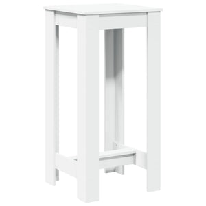 Τραπέζι Μπαρ Λευκό 51x50x103,5 εκ. Επεξ. Ξύλο - Pakobazaar