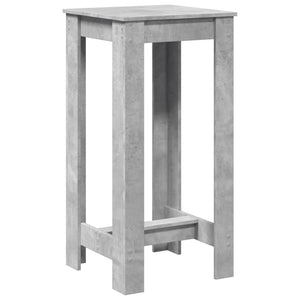 Τραπέζι Μπαρ Γκρι Σκυροδέματος 51x50x103,5 εκ. Επεξ. Ξύλο - Pakobazaar
