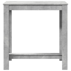 Τραπέζι Μπαρ Γκρι Σκυροδέματος 102x50x103,5εκ. Επεξεργ. Ξύλο - Pakobazaar