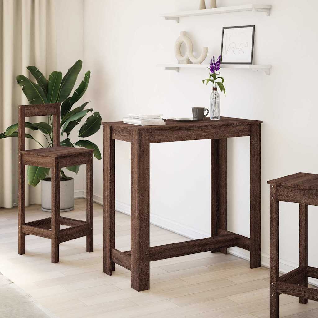 Τραπέζι Μπαρ Καφέ Δρυς 102x50x103,5εκ. Επεξεργ. Ξύλο - Pakobazaar