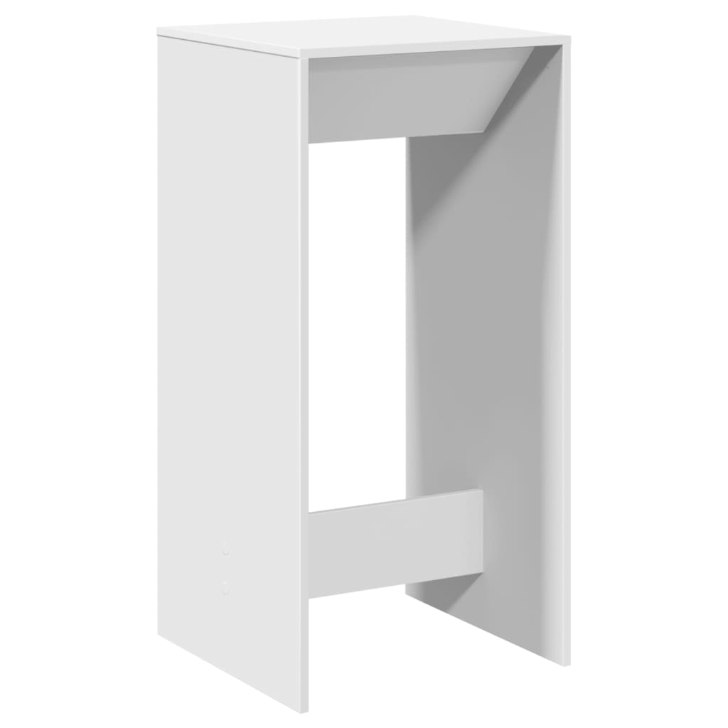 Τραπέζι Μπαρ Λευκό 51x50x103,5 εκ. Επεξ. Ξύλο - Pakobazaar