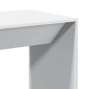 Τραπέζι Μπαρ Λευκό 51x50x103,5 εκ. Επεξ. Ξύλο - Pakobazaar