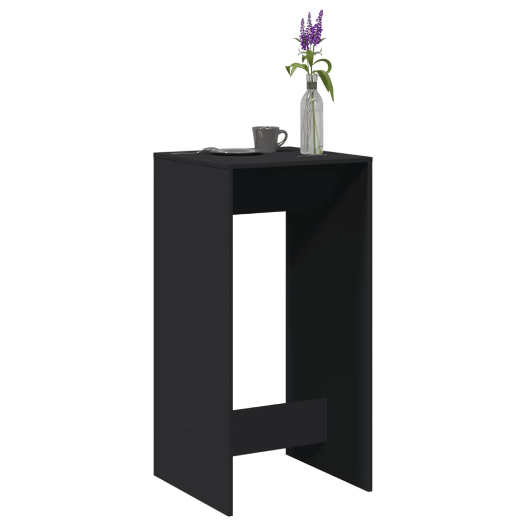 Τραπέζι Μπαρ Μαύρο 51x50x103,5 εκ. Επεξ. Ξύλο - Pakobazaar