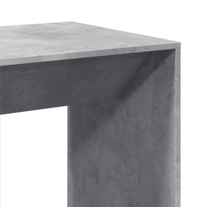 Τραπέζι Μπαρ Γκρι Σκυροδέματος 51x50x103,5 εκ. Επεξ. Ξύλο - Pakobazaar