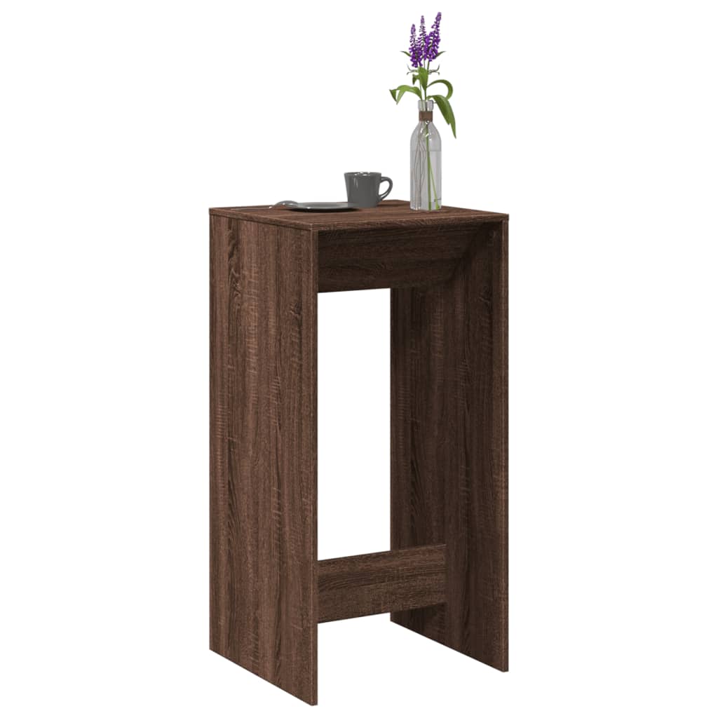 Τραπέζι Μπαρ Καφέ Δρυς 51x50x103,5 εκ. Επεξ. Ξύλο - Pakobazaar