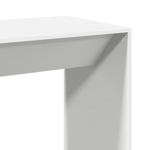 Τραπέζι Μπαρ Λευκό 102x50x103,5εκ. Επεξεργ. Ξύλο - Pakobazaar