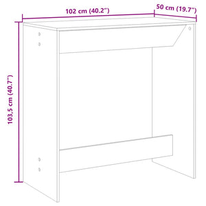 Τραπέζι Μπαρ Αρτισιανή Δρυς 102x50x103,5 εκ. Επεξ. Ξύλο - Pakobazaar
