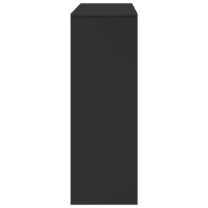 Βιβλιοθήκη/Διαχωριστικό Χώρου Μαύρο 100x33x94,5 εκ.