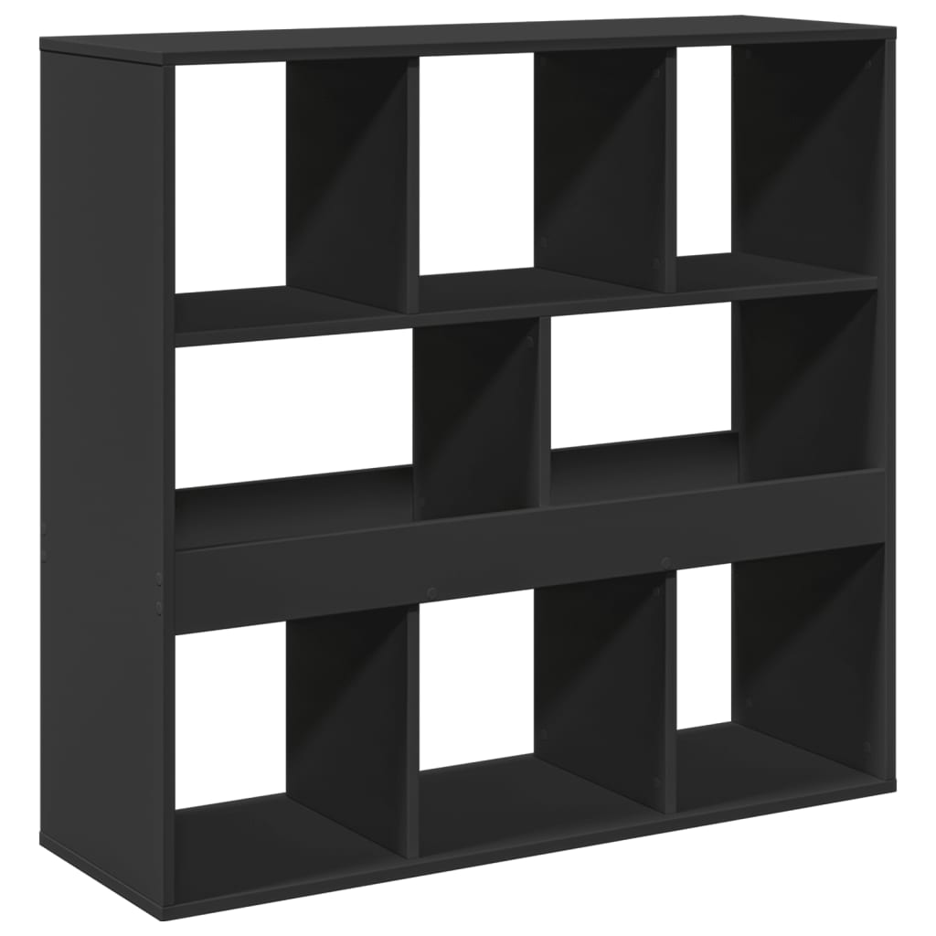 Βιβλιοθήκη/Διαχωριστικό Χώρου Μαύρο 100x33x94,5 εκ.