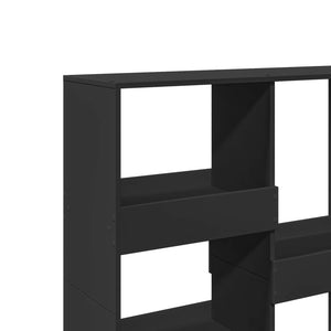 Βιβλιοθήκη/Διαχωριστικό Χώρου Μαύρο 100x33x115 εκ.