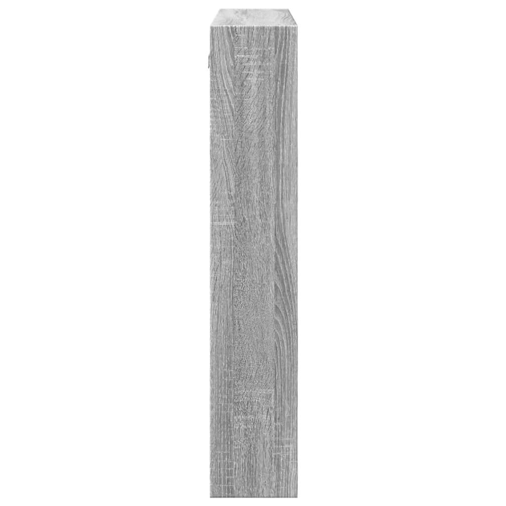 Ντουλάπι Τοίχου Γκρι Sonoma 80x15x80 εκ. Επεξεργασμένο Ξύλο