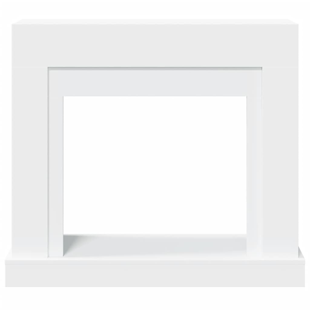 Πλαίσιο Τζακιού Λευκό 100x30x87,5 εκ. από Επεξ. Ξύλο