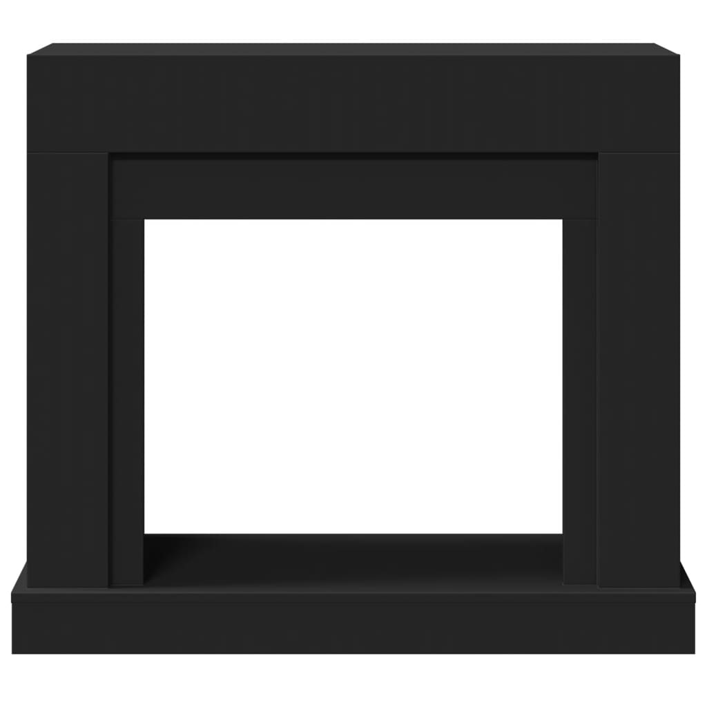 Πλαίσιο Τζακιού Μαύρο 100x30x87,5 εκ. από Επεξ. Ξύλο - Pakobazaar