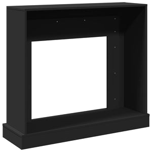 Πλαίσιο Τζακιού Μαύρο 100x30x87,5 εκ. από Επεξ. Ξύλο - Pakobazaar