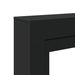Πλαίσιο Τζακιού Μαύρο 100x30x87,5 εκ. από Επεξ. Ξύλο - Pakobazaar