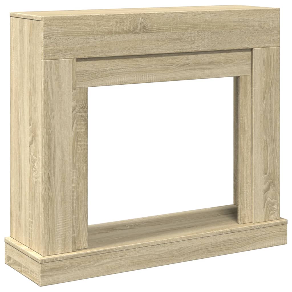 Πλαίσιο Τζακιού Sonoma Δρυς 100x30x87,5 εκ. από Επεξ. Ξύλο - Pakobazaar