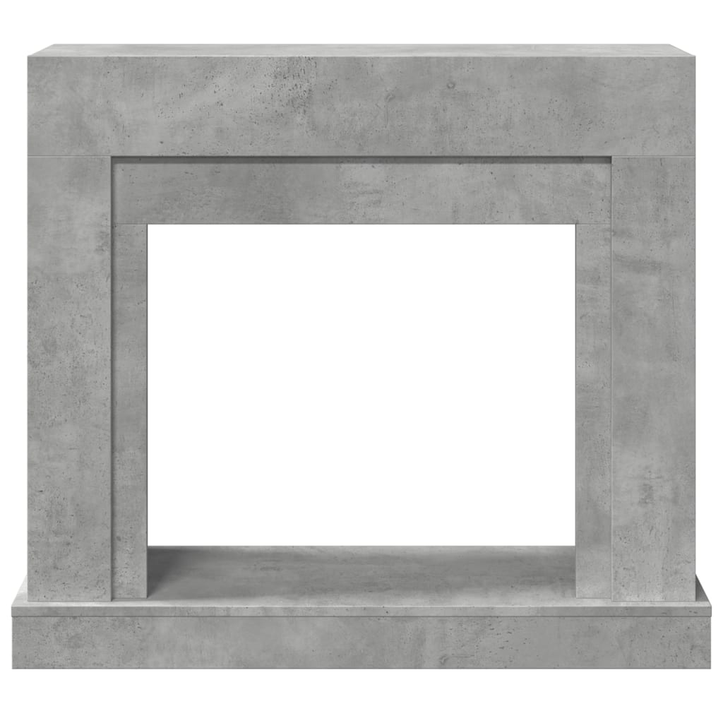 Πλαίσιο Τζακιού Γκρι Σκυρ. 100x30x87,5 εκ. από Επεξ. Ξύλο - Pakobazaar