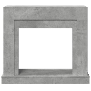 Πλαίσιο Τζακιού Γκρι Σκυρ. 100x30x87,5 εκ. από Επεξ. Ξύλο - Pakobazaar