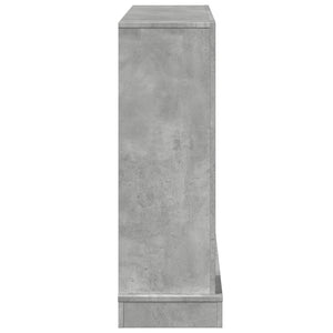 Πλαίσιο Τζακιού Γκρι Σκυρ. 100x30x87,5 εκ. από Επεξ. Ξύλο - Pakobazaar