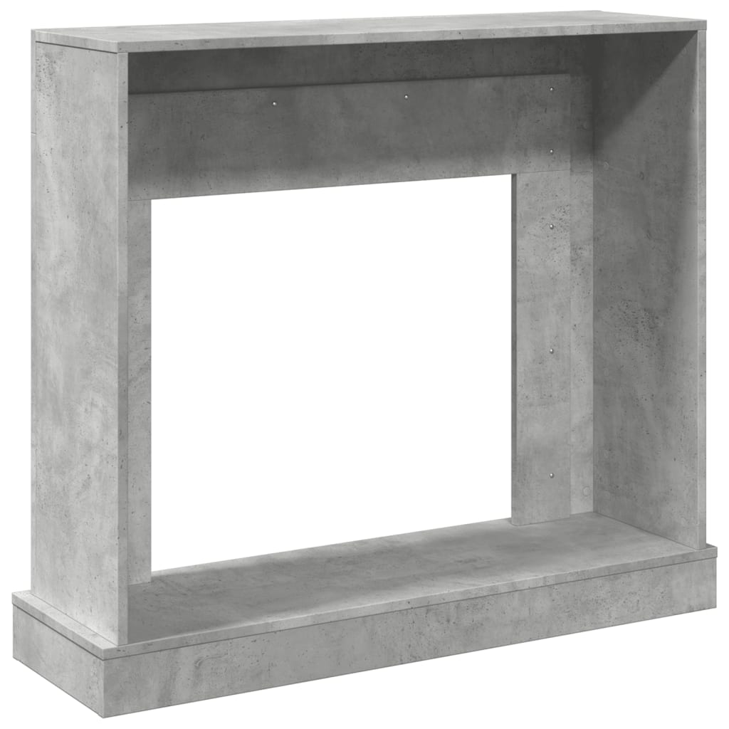 Πλαίσιο Τζακιού Γκρι Σκυρ. 100x30x87,5 εκ. από Επεξ. Ξύλο - Pakobazaar