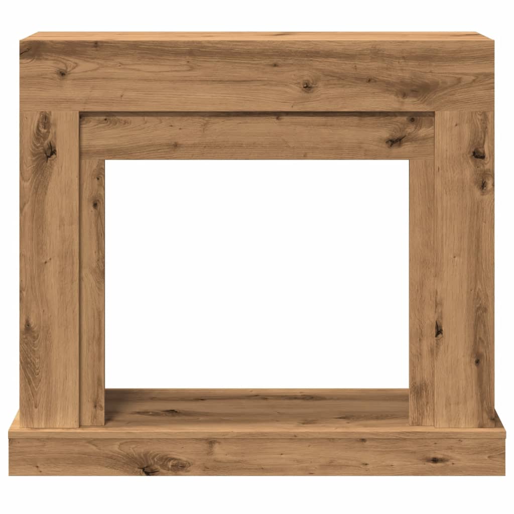 Πλαίσιο Τζακιού Αρτισιανή Δρυς 100x30x87,5 εκ. από Επεξ. Ξύλο - Pakobazaar