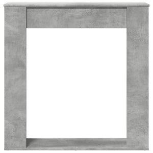 Πλαίσιο Τζακιού Γκρι Σκυρ. 100x20x100 εκ. από Επεξ. Ξύλο