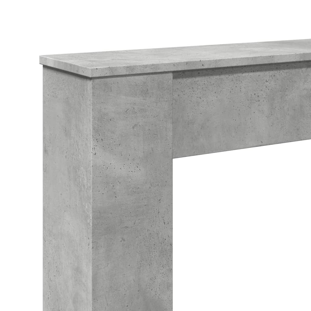 Πλαίσιο Τζακιού Γκρι Σκυρ. 100x20x100 εκ. από Επεξ. Ξύλο