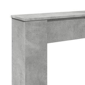 Πλαίσιο Τζακιού Γκρι Σκυρ. 100x20x100 εκ. από Επεξ. Ξύλο