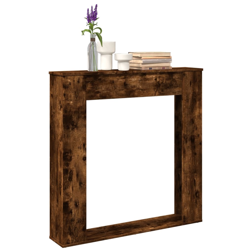 Πλαίσιο Τζακιού Καπνιστή Δρυς 100x20x100 εκ. από Επεξ. Ξύλο - Pakobazaar