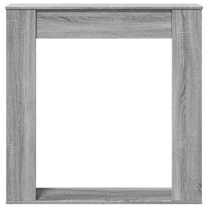 Πλαίσιο Τζακιού Γκρι Sonoma 100x20x100 εκ. από Επεξ. Ξύλο - Pakobazaar