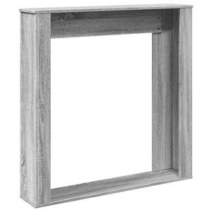 Πλαίσιο Τζακιού Γκρι Sonoma 100x20x100 εκ. από Επεξ. Ξύλο - Pakobazaar