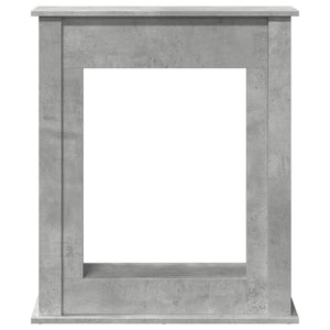 Πλαίσιο Τζακιού Γκρι Σκυρ. 75x20x87,5 εκ. από Επεξ. Ξύλο