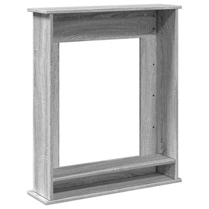 Πλαίσιο Τζακιού Γκρι Sonoma 75x20x87,5 εκ. από Επεξ. Ξύλο - Pakobazaar