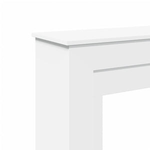 Πλαίσιο Τζακιού Λευκό 90x30x90 εκ. από Επεξ. Ξύλο - Pakobazaar