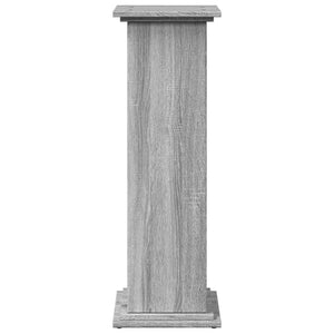 Βάση Οθόνης με Αποθ. Γκρι Sonoma 31x30x90 εκ Επεξεργασμένο Ξύλο