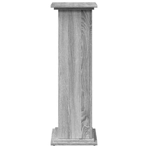 Βάση Οθόνης με Αποθ. Γκρι Sonoma 31x30x90 εκ Επεξεργασμένο Ξύλο