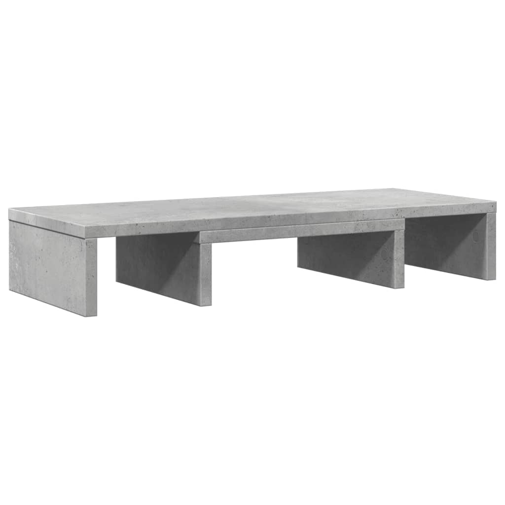 Βάση Οθόνης Ρυθμιζ. Γκρι Σκυρ. 60x24x10,5 εκ. Επεξεργ. Ξύλο