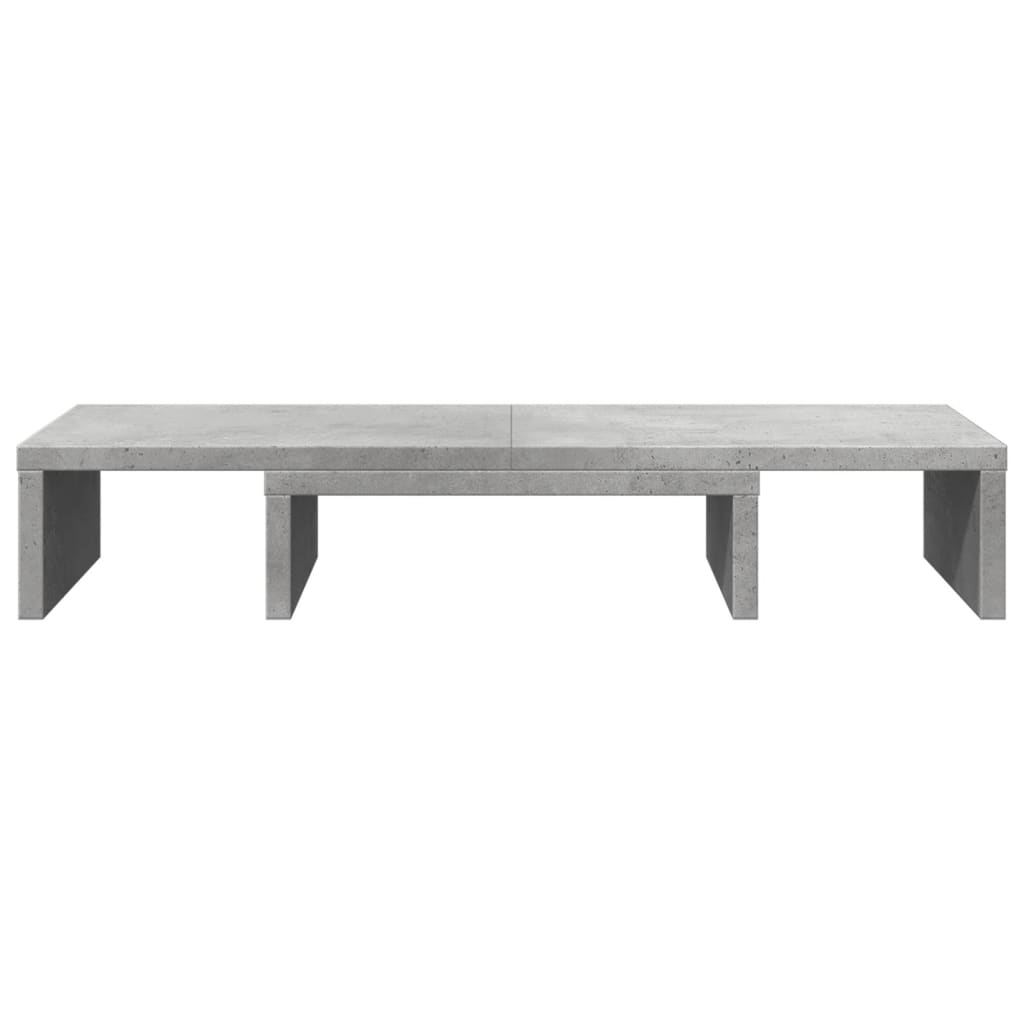 Βάση Οθόνης Ρυθμιζ. Γκρι Σκυρ. 60x24x10,5 εκ. Επεξεργ. Ξύλο