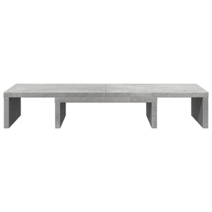 Βάση Οθόνης Ρυθμιζ. Γκρι Σκυρ. 60x24x10,5 εκ. Επεξεργ. Ξύλο
