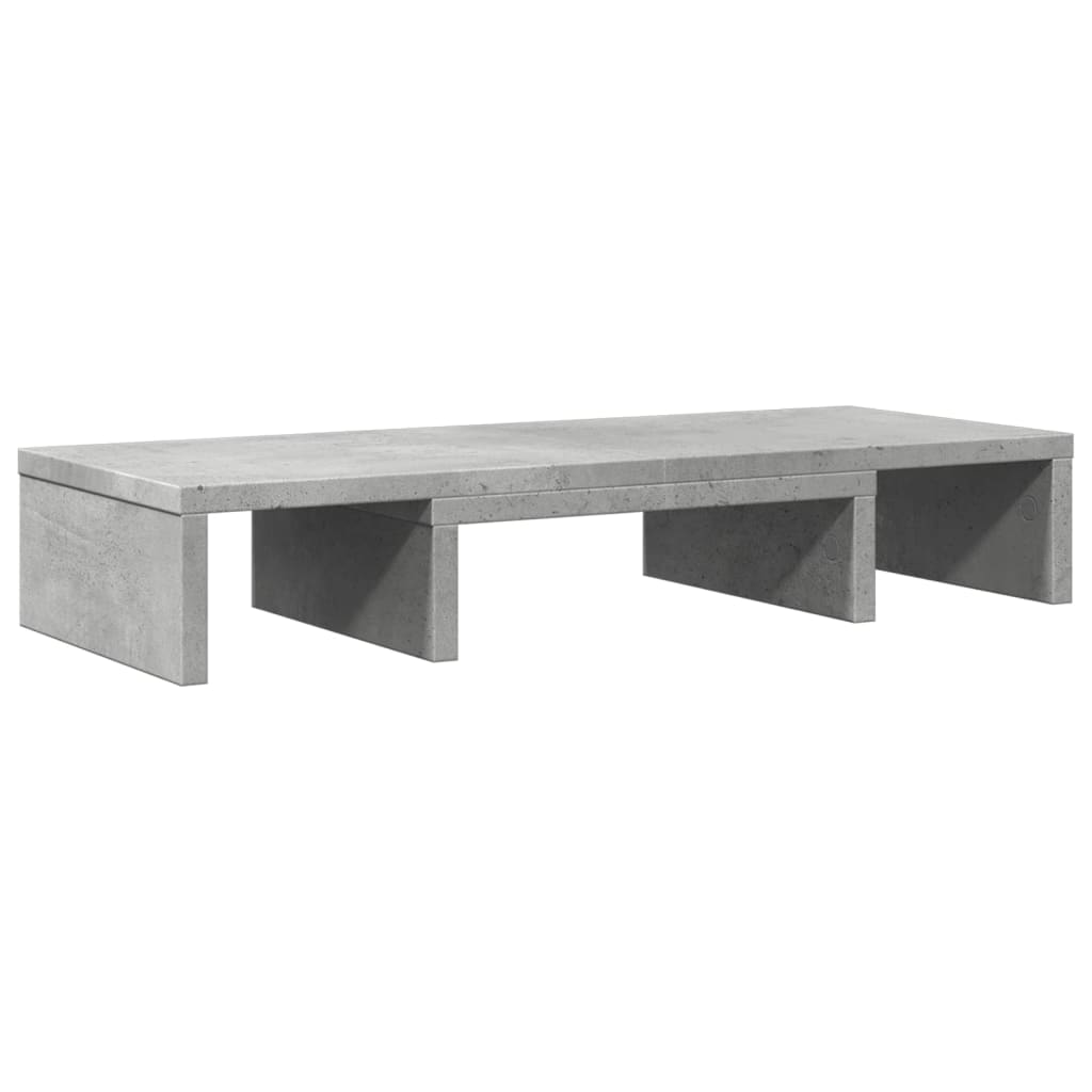 Βάση Οθόνης Ρυθμιζ. Γκρι Σκυρ. 60x24x10,5 εκ. Επεξεργ. Ξύλο