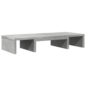 Βάση Οθόνης Ρυθμιζ. Γκρι Σκυρ. 60x24x10,5 εκ. Επεξεργ. Ξύλο