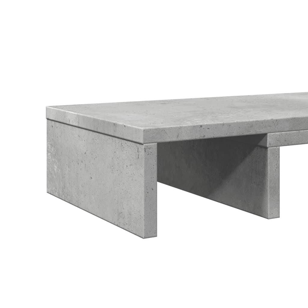 Βάση Οθόνης Ρυθμιζ. Γκρι Σκυρ. 60x24x10,5 εκ. Επεξεργ. Ξύλο