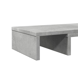 Βάση Οθόνης Ρυθμιζ. Γκρι Σκυρ. 60x24x10,5 εκ. Επεξεργ. Ξύλο