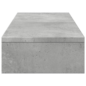 Βάση Οθόνης Ρυθμιζ. Γκρι Σκυρ. 80x24x10,5 εκ. Επεξεργ. Ξύλο - Pakobazaar