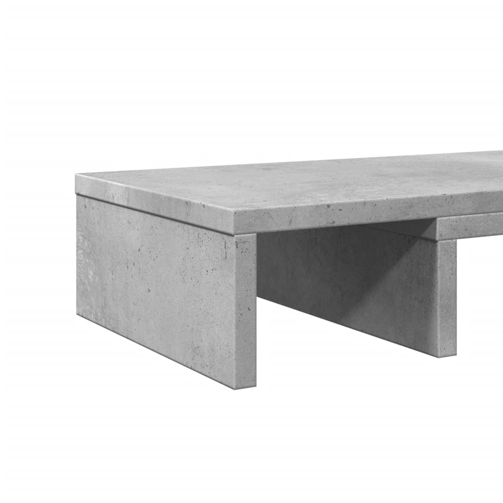 Βάση Οθόνης Ρυθμιζ. Γκρι Σκυρ. 80x24x10,5 εκ. Επεξεργ. Ξύλο - Pakobazaar