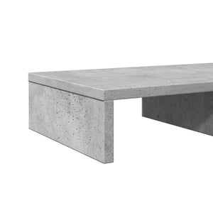 Βάση Οθονών Γκρι του Σκυροδέματος 50x27x10 εκ. από Επεξ. Ξύλο