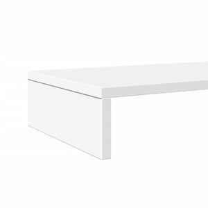 Βάση Οθονών Λευκή 100x27x10 εκ. από Επεξ. Ξύλο - Pakobazaar