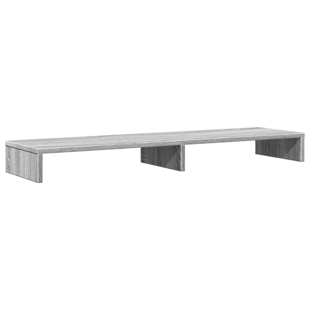 Βάση Οθόνης Γκρι Sonoma 100x27x10 εκ. από Επεξεργασμένο Ξύλο - Pakobazaar
